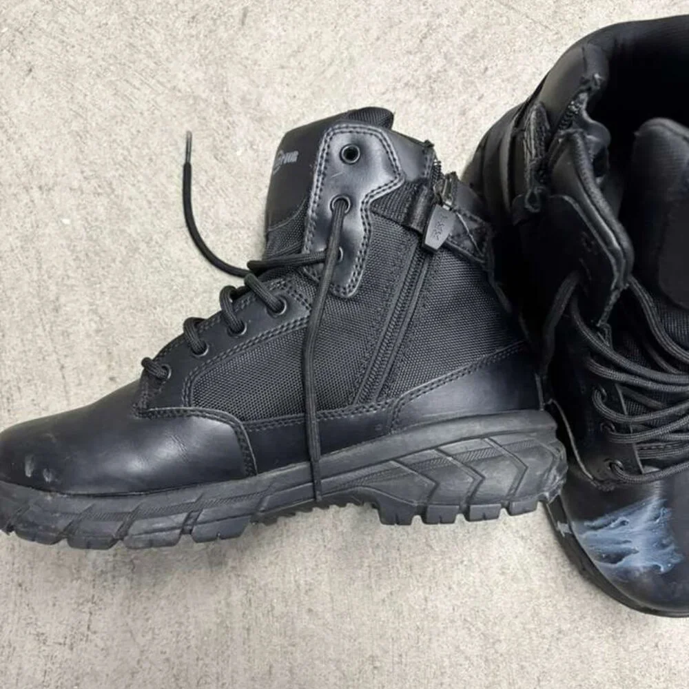 Interceptor Men’s Work Boots, Size 9 - Black (A2)